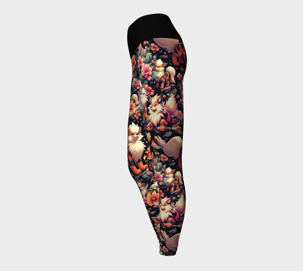 Leggings - Pokarcanine fleuris