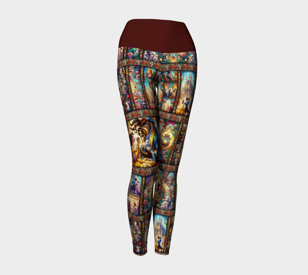 Leggings - Belle et ses roses Vitrail