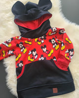 Hoodie Evo - Mickey (fond rouge)