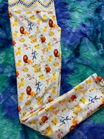 Leggings - Roi de la jungle watercolor